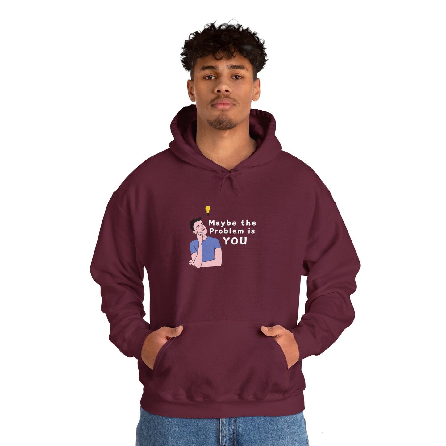 Workplace Wisdoms 'Problem' Heavy Hooded Sweatshirt