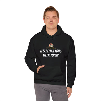 Workplace Wisdoms 'Long Week' Heavy Hooded Sweatshirt