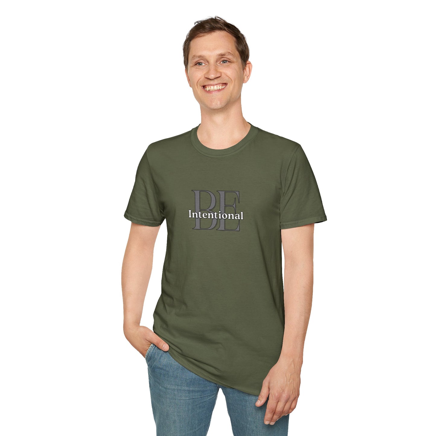 Workplace Wisdoms 'Be Intentional' Unisex Soft Cotton Tee