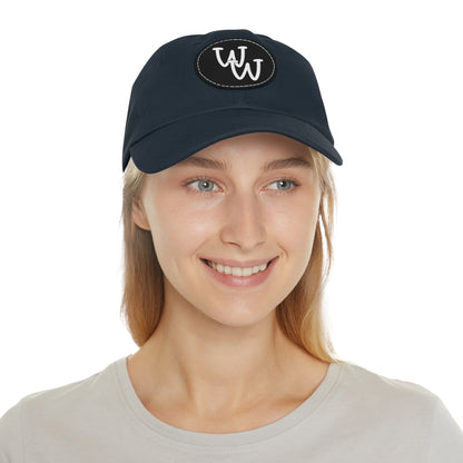 Workplace Wisdoms Logo Hat with Leather Patch (Round)