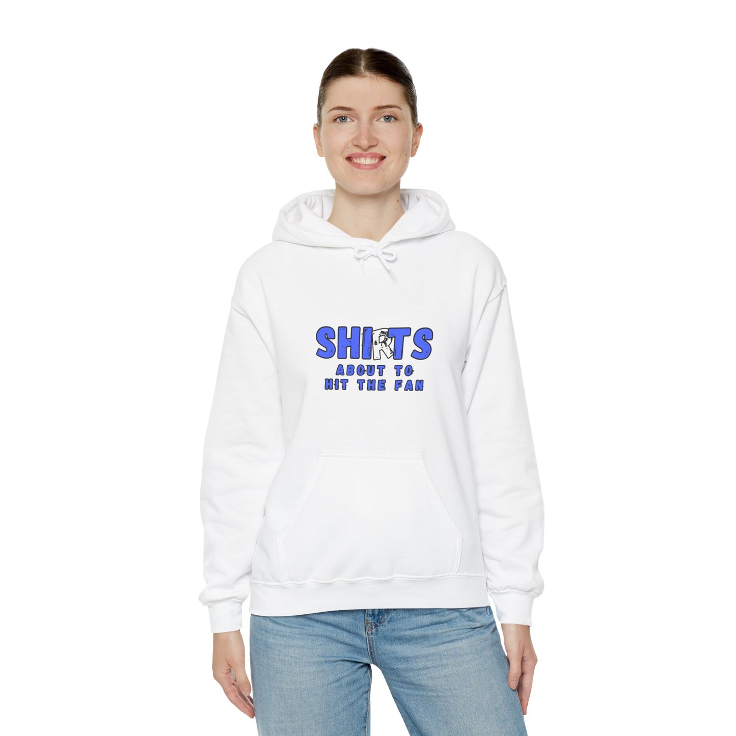 Workplace Wisdoms 'Hit the Fan' Heavy Hooded Sweatshirt