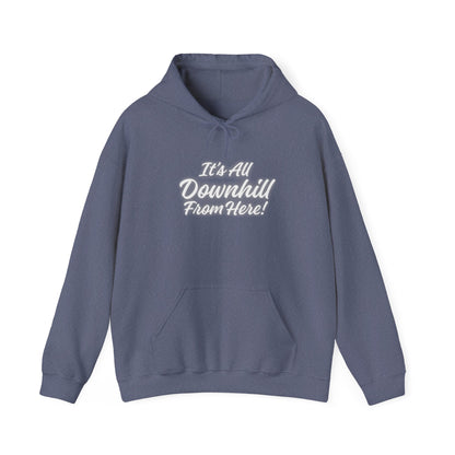 Workplace Wisdoms 'Downhill' Heavy Hooded Sweatshirt