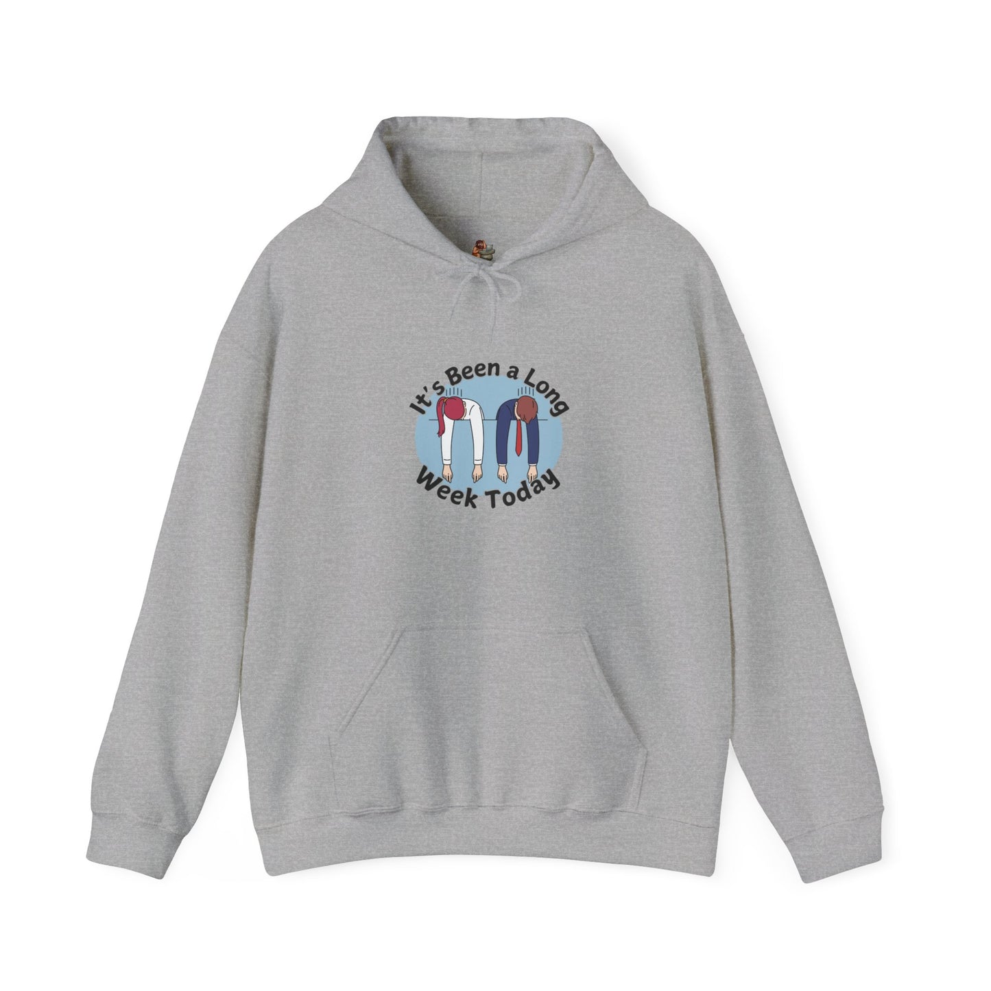 Workplace Wisdoms 'Long Week' Heavy Hooded Sweatshirt