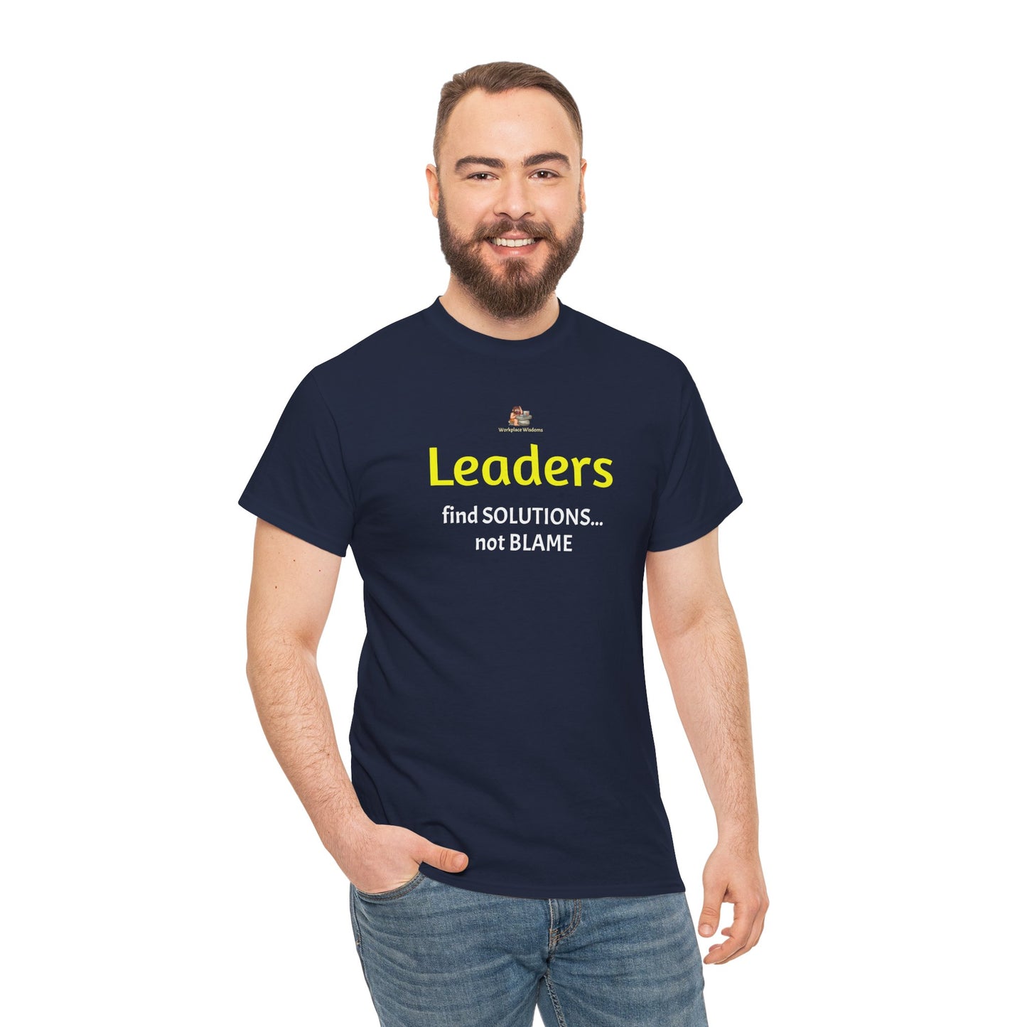 Workplace Wisdoms 'Leaders' Heavy Cotton Tee