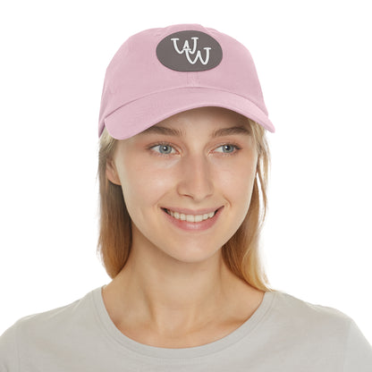 Workplace Wisdoms Logo Hat with Leather Patch (Round)