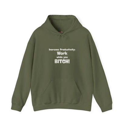Workplace Wisdoms 'Increase Productivity' Heavy Hooded Sweatshirt