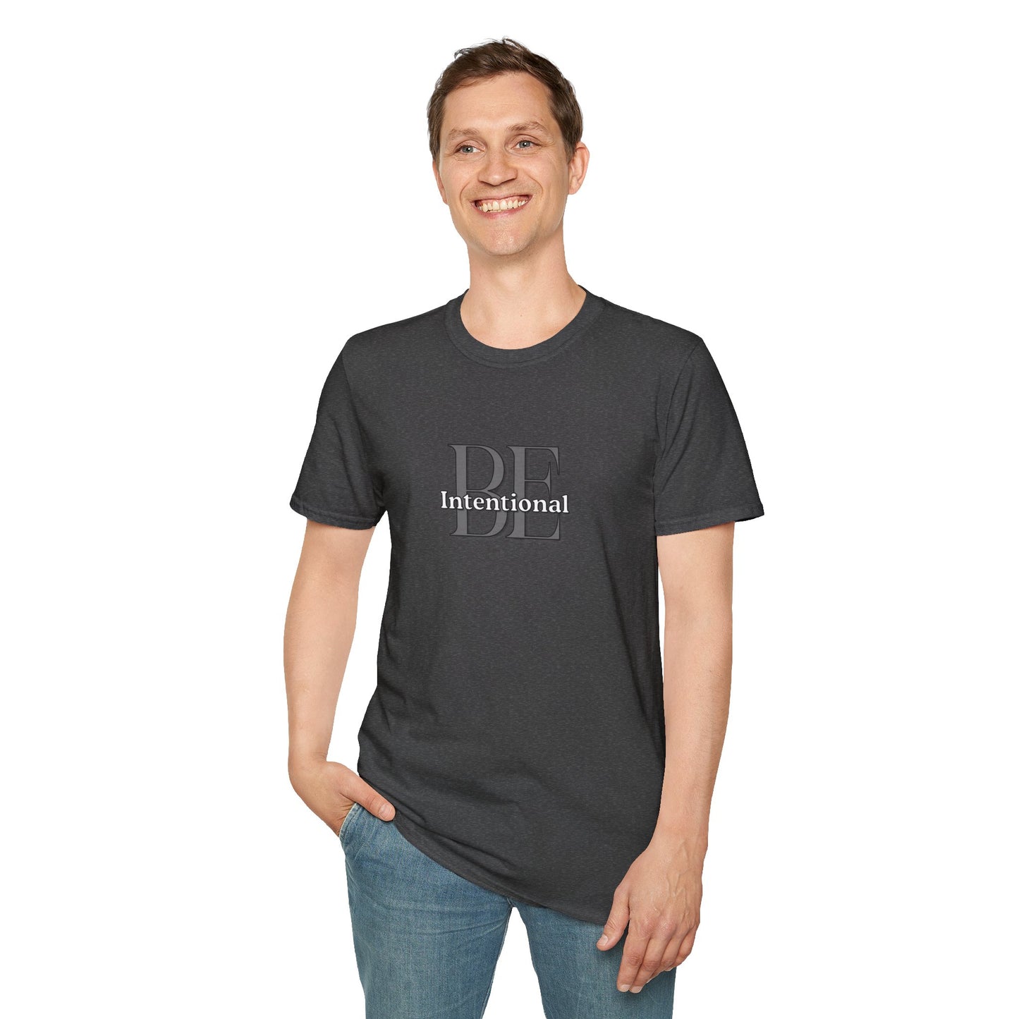 Workplace Wisdoms 'Be Intentional' Unisex Soft Cotton Tee