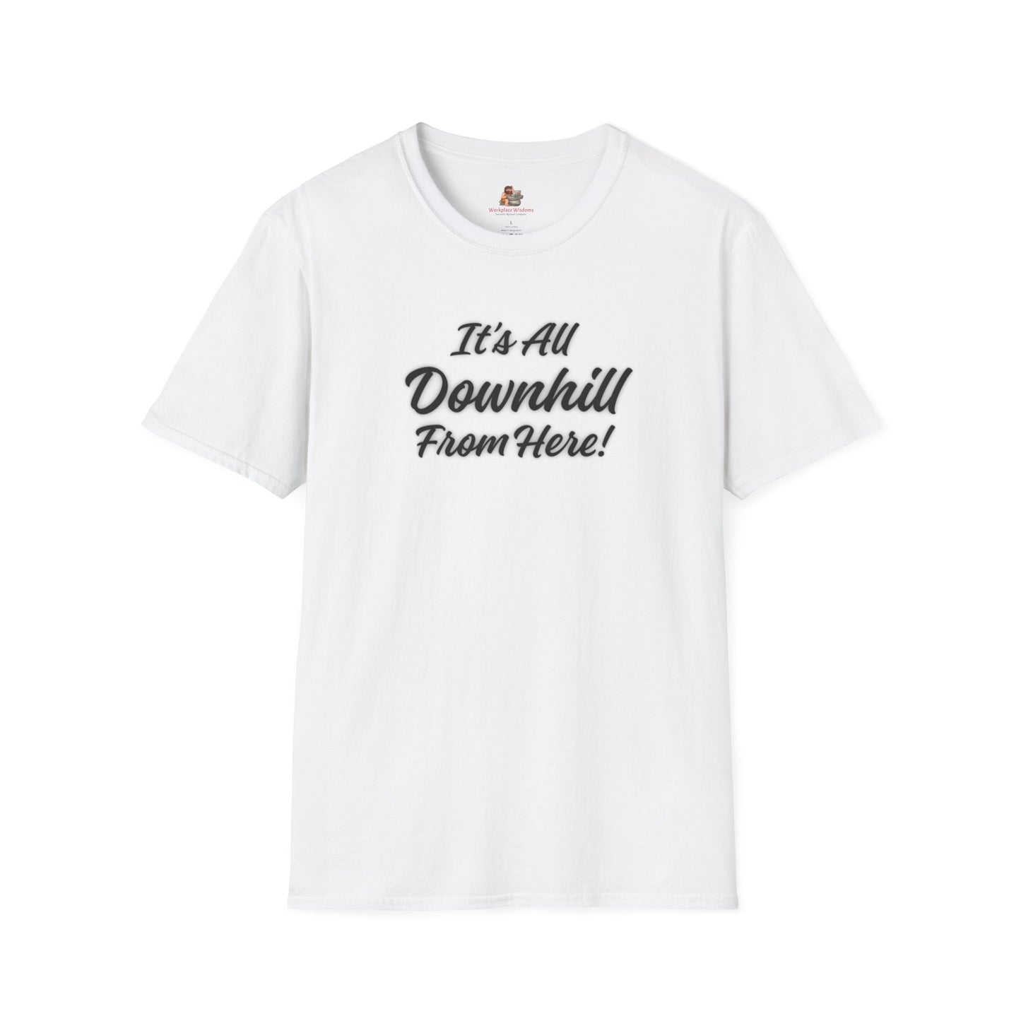 Workplace Wisdoms 'Downhill' Unisex Soft Cotton Tee