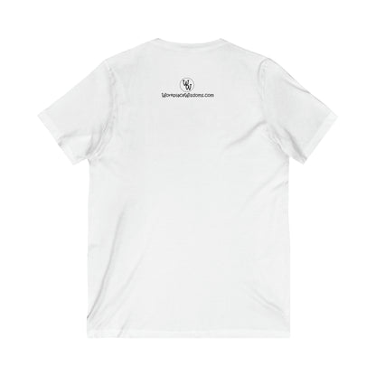 'I' in team - Unisex Jersey Short Sleeve V-Neck Tee