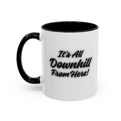 Workplace Wisdoms 'Downhill' 11oz Mug